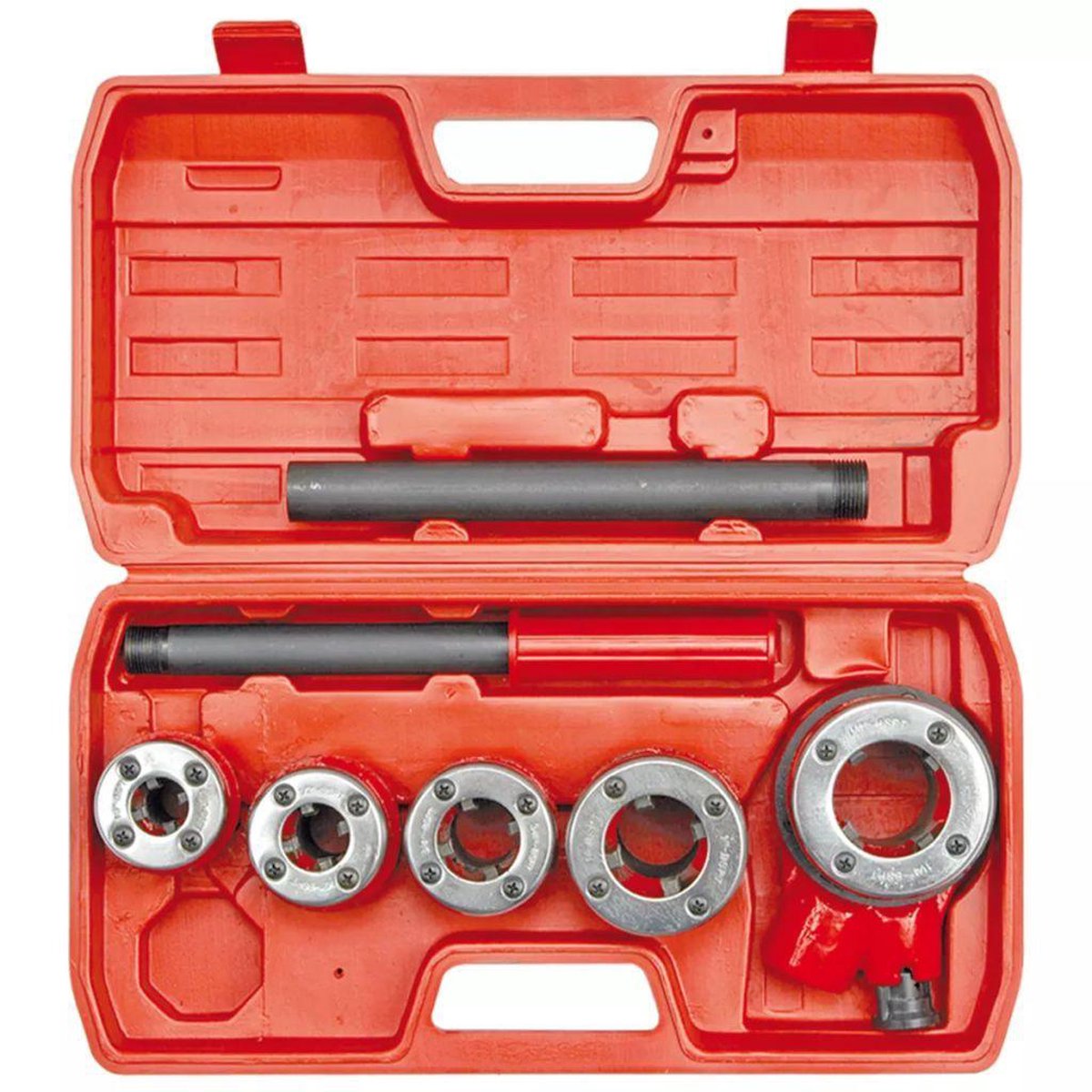 Vorel -Gewindesatz-Ratsche-(7-teilig)-Metall-Silber-55820