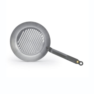 Debuyer de Buyer Mineral B Grillpfanne 26 cm – Grillpfanne aus Stahlblech – PFAS-frei – induktionsgeeignet – hergestellt in Frankreich
