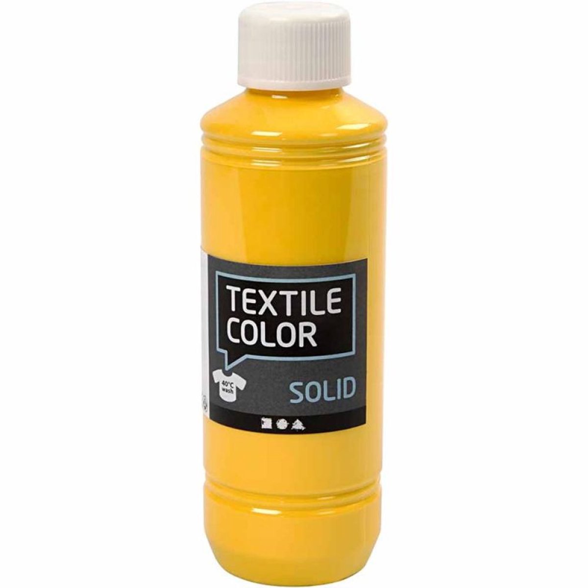 Kreativfirma Textilfarbe Deckung Textilfarbe Gelb, 250 ml
