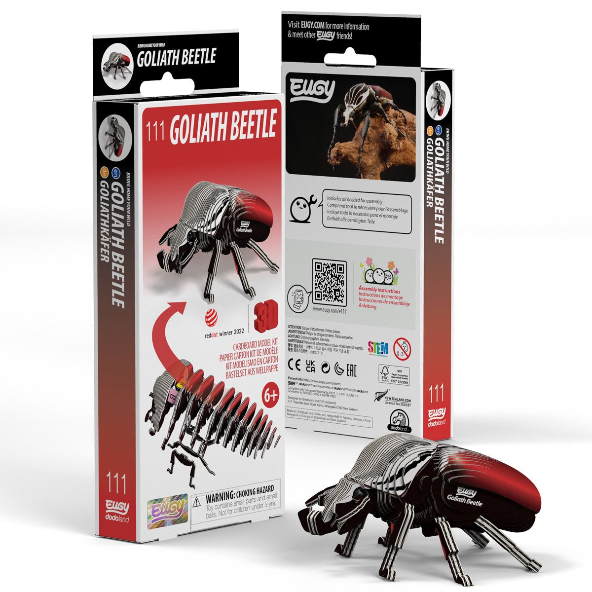 Eugy 3D-Puzzle – Goliath-Käfer – Insekten – nachhaltig – alle sammeln – 6 Jahre