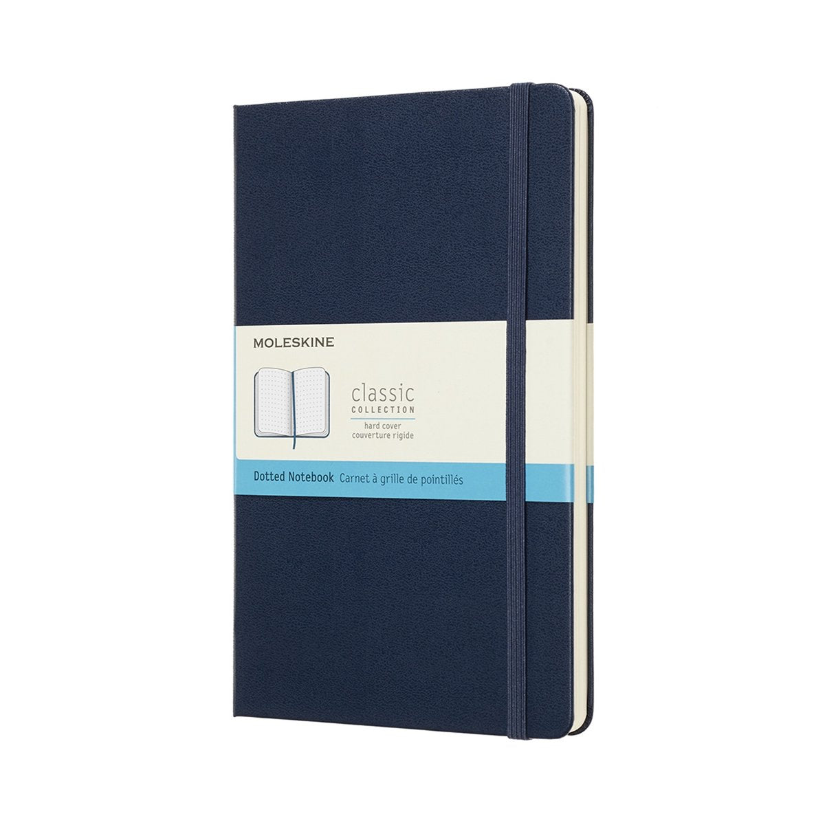 Klassisches Moleskine-Notizbuch – groß – Hardcover – gepunktet – Saphirblau