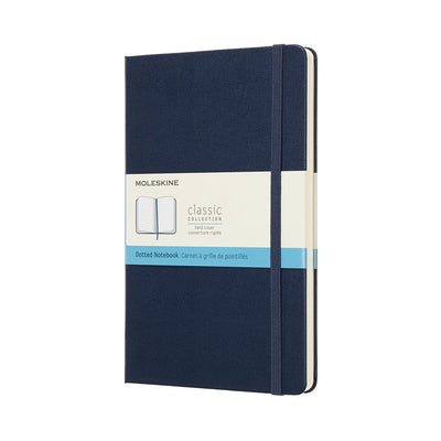 Klassisches Moleskine-Notizbuch – groß – Hardcover – gepunktet – Saphirblau