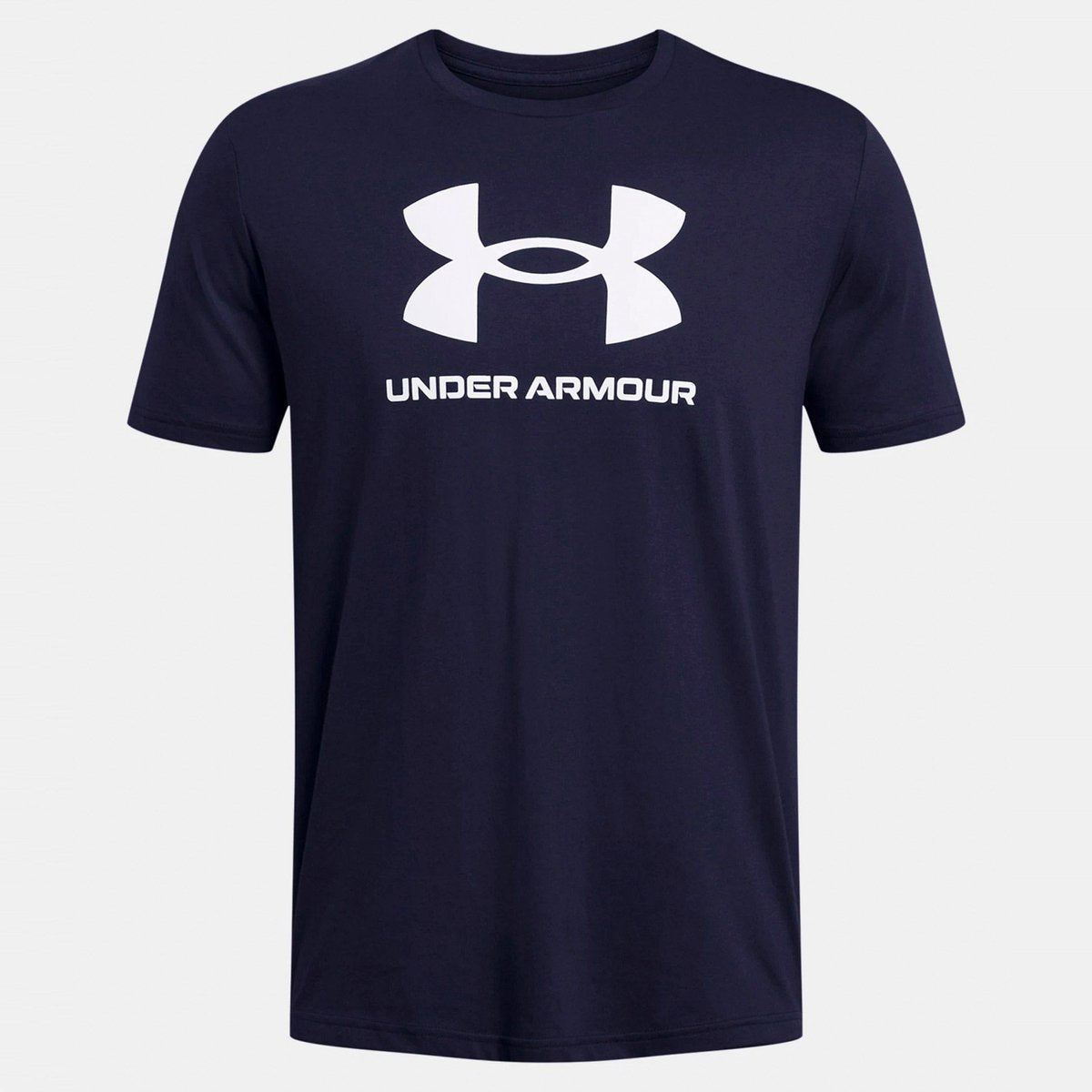Under Armour UA Sportstyle Logo Update SS-Blu Herren-Sportshirt – Academy – Weiß
