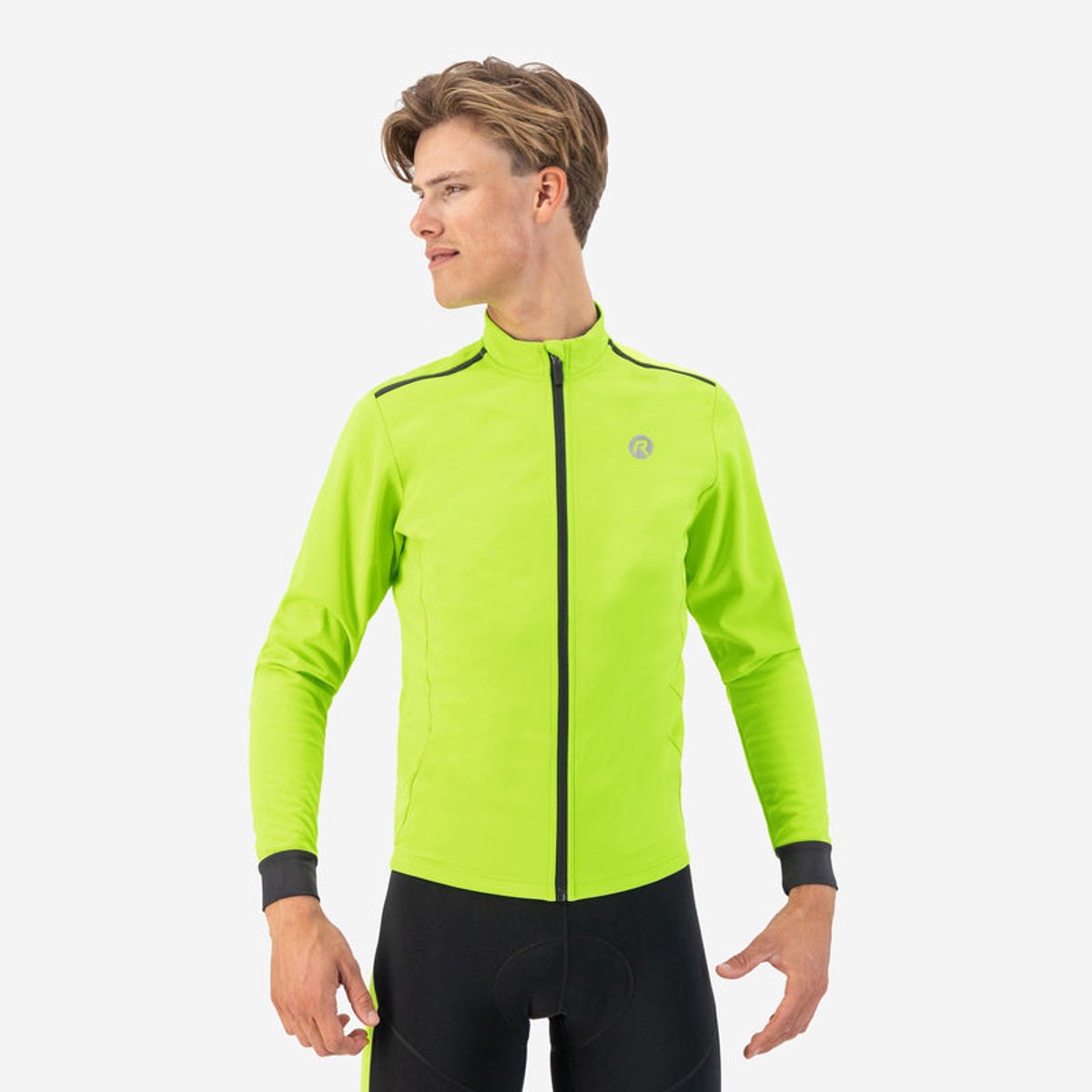 Rogelli Core Fahrradjacke Winter - Herren - fluoreszierendes Gelb - S