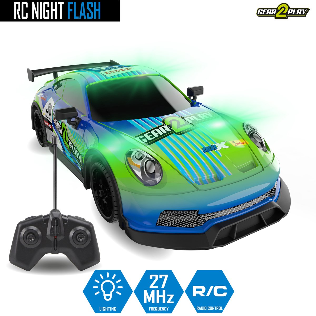 Gear2Play RC Night Blitz kontrollierbares Auto
