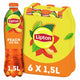 Lipton Eistee-Flasche – Pfirsich – kalorienarm – 6 x 1500 ml – Vorteilspack