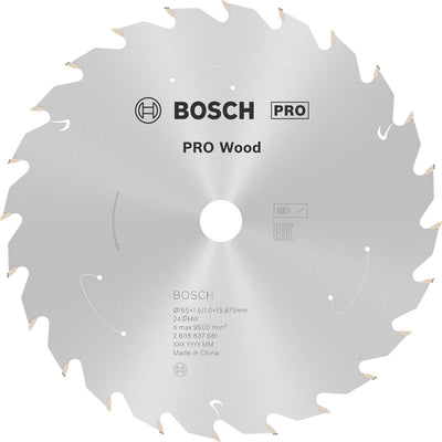 Bosch 2608837681 Kreissägeblatt – 165 x 15,875 x 24t – Holz