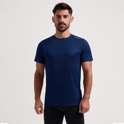 Rogelli Promo Laufshirt Herren – Kurzarm – Dunkelblau – XS