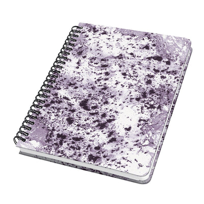 Sigel Spiralnotizbuch – Jolie – Hardcover – A5 – 120 Seiten – Punkte – 100-Gramm-Papier – violetter Marmor – si-jn606
