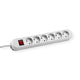 Bachmann smarte Steckdosenleiste 6x Schutzkontakt, mit Schalter, weiß, 5 m