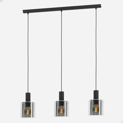 Eglo Gorosiba – Hängelampe – E27 – 85 cm – Rauchglas – Schwarz