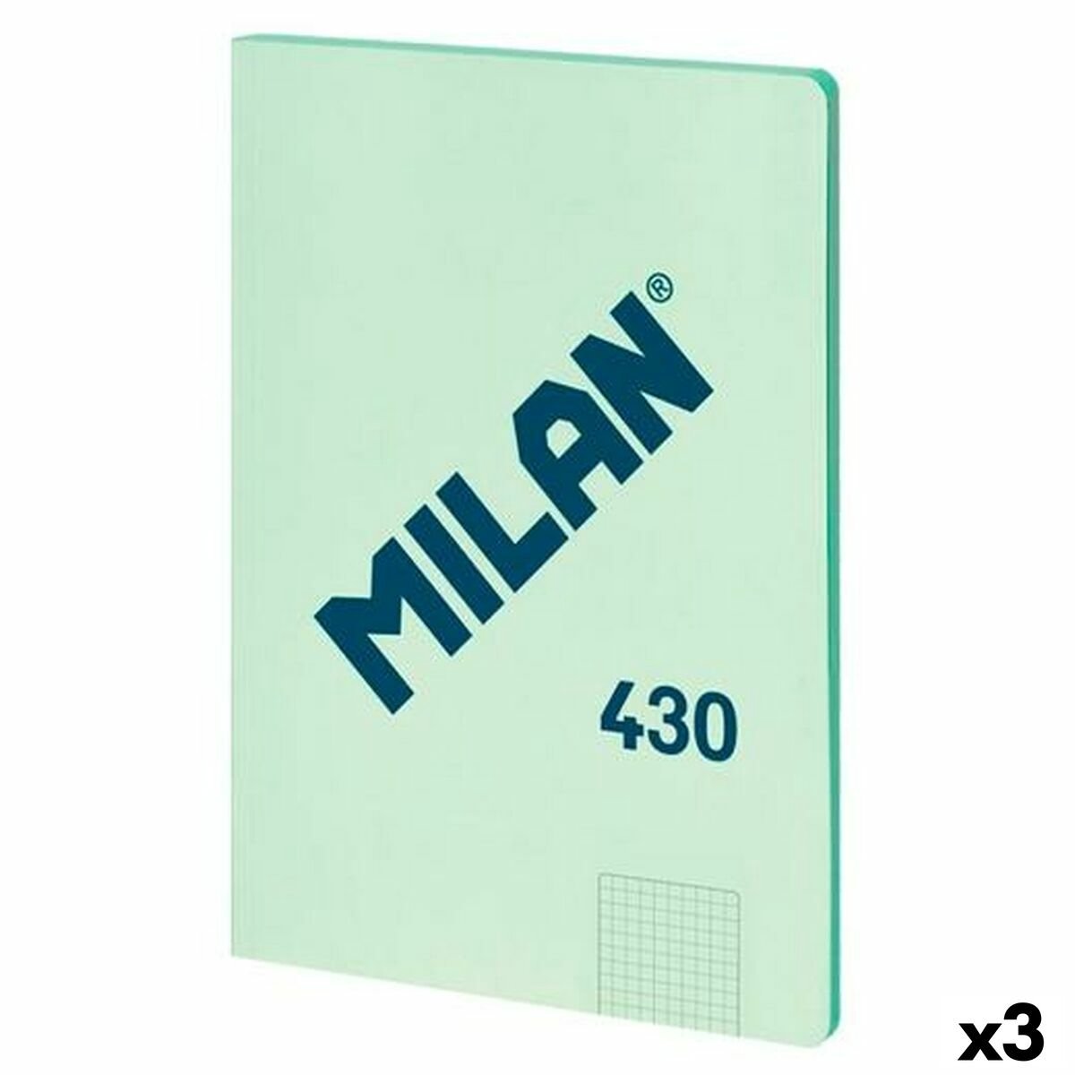 Milan Notizbuch Serie 1918 grün A4 48 Blatt (3 Stück)