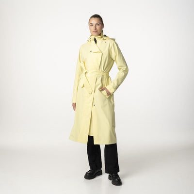 Puch Trenchcoat langer Regenmantel Urban Outdoor Damen Golden Mist