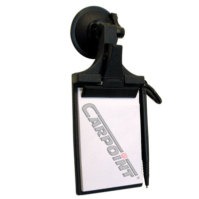 Carpoint Auto-Notizblock – mit Saugnapf – 9 x 13 cm – kompakt – für schnelle Notizen – schwarz – praktisch