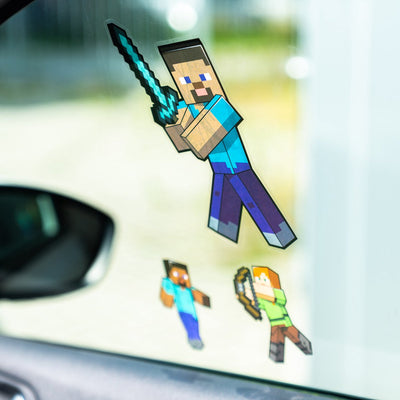 Paladone Mojang Studios – Minecraft – Set Fensteraufkleber – Schreibtischaufkleber