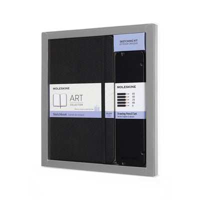 Moleskine-Kunstpaket (großes Skizzenbuch + Skizzenstifte)