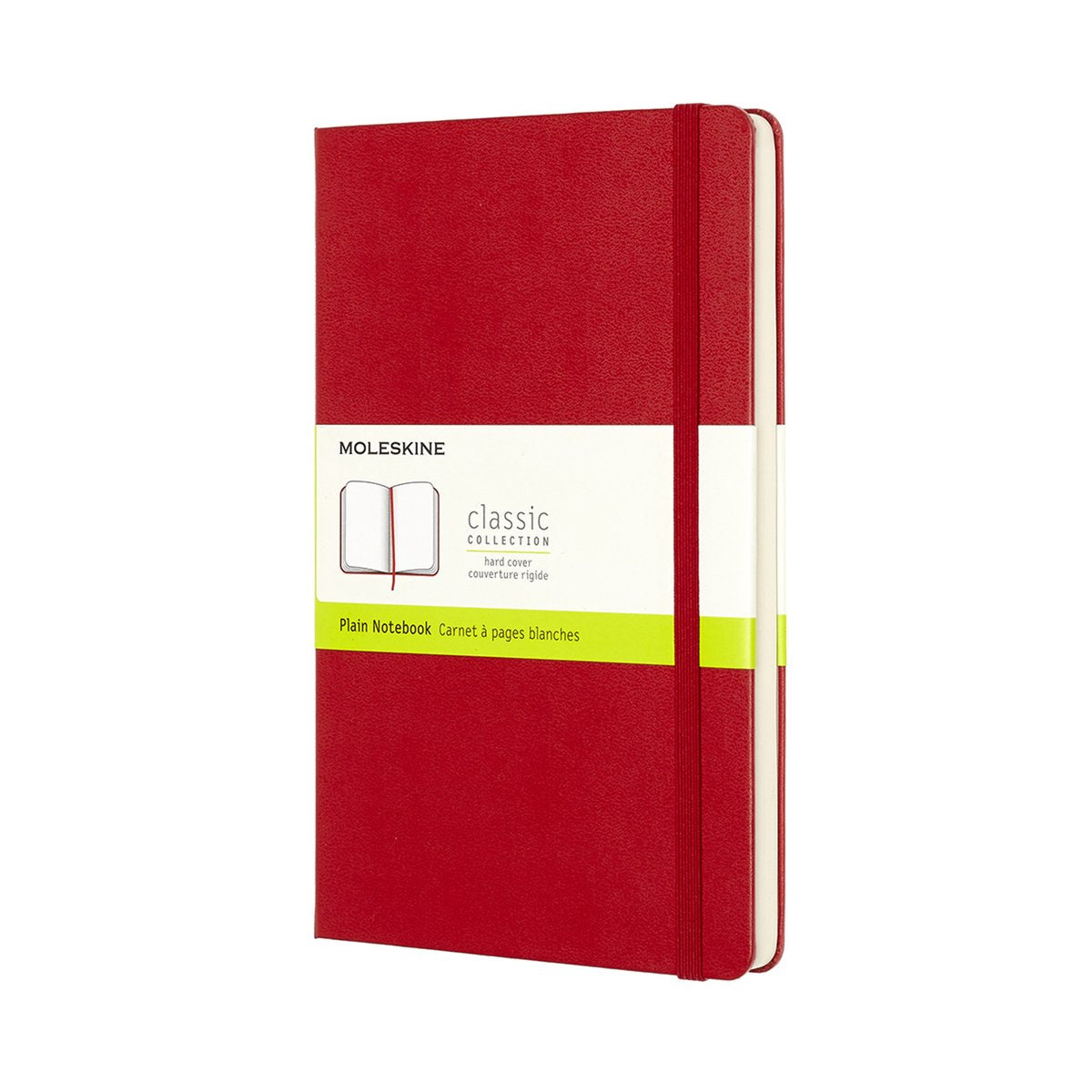 Klassisches Moleskine-Notizbuch – groß – Hardcover – leer – rot