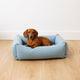 D d home - Eden Hundebett - wasserabweisender waschbarer Bezug - Ozean - klein 70x60x20cm