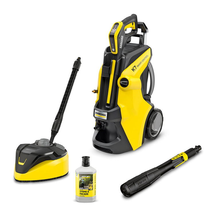 Kärcher K 7 Premium Smart Control Flex Home Hochdruckreiniger – 180 bar – 600 l·h – 60 m² – App-Steuerung – geeignet für u. a. Auto - Terrasse - Wohnmobile - Wohnwagen - Fahrräder - Motorräder - Gartenmöbel und Bereiche rund um das Haus