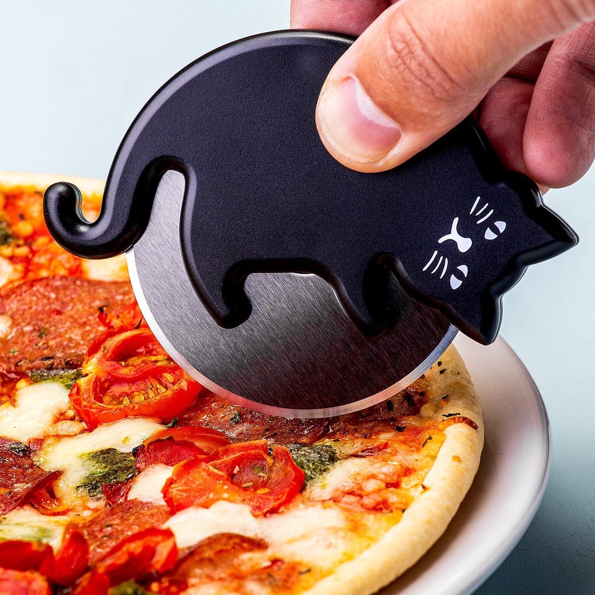 Kikkerland Katzen-Pizzaschneider