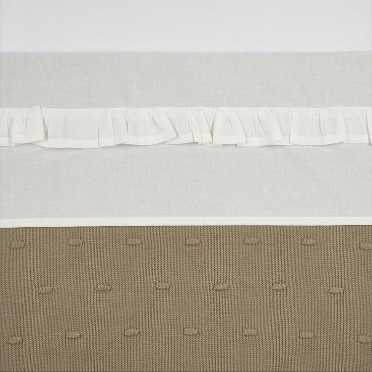 Meyco Baby-Rüschenbettlaken – gebrochenes Weiß – 100 x 150 cm – 0,3 Tog