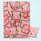 Paladone Minecraft Pig 2-in-1-Kissendecke – offiziell lizenzierte Microsoft-Reisedecke, faltbares, weiches, flauschiges Plaid, kompaktes Design für Wohn- oder Schlafzimmerdekoration, 120 cm x 150 cm –