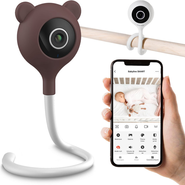 Lionelo babylline smart – intelligentes Babyphone – überall installierbar – Bewegungs- und Geräuscherkennung – App-Steuerung – Nachtsicht – Zwei-Wege-Kommunikation – Temperatursensor