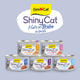 Gimcat 24 x 70 g – Shinycat-Filets in Brühe Huhn + Garnelen