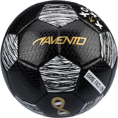 Avento Fußball - Tic Tactic - Schwarz - Größe 5 - ø ca. 22 cm - extra stark