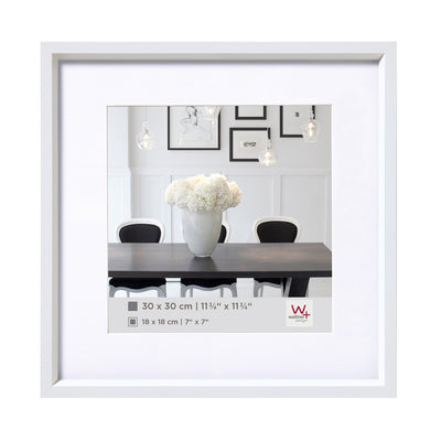 Walther Steel Style - Kunststoffrahmen - Fotogröße 20x20 cm - Weiß