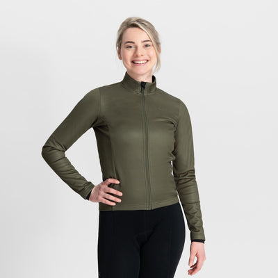 Rogelli Core Fahrradjacke Winter Damen - winddicht - Grün - XXL