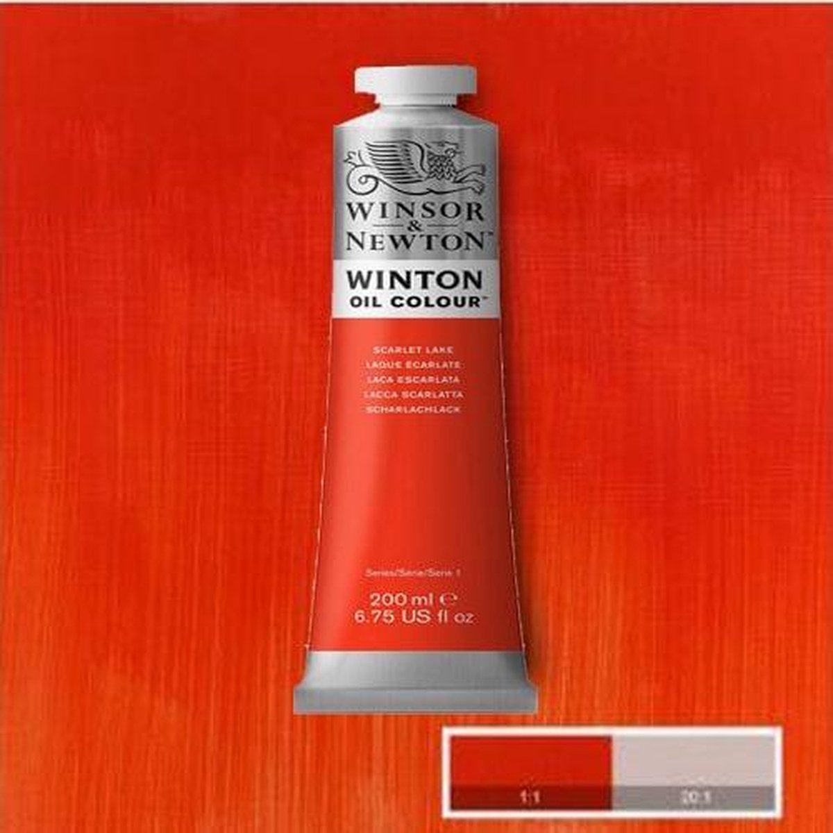 Winsor Newton Winton Ölfarbe 200 ml Cadmium Scharlach Farbton 107