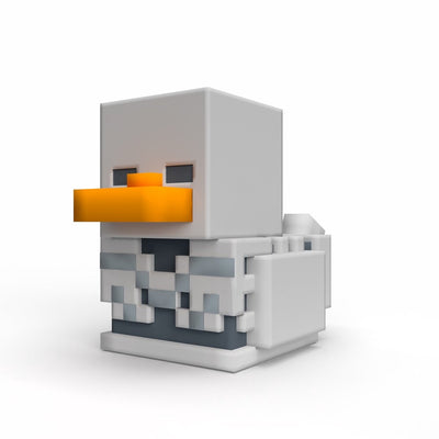 Tubbz Numskull – Mini-Quietschente – Minecraft – Skelett (Badeen-Edition) – 5 cm