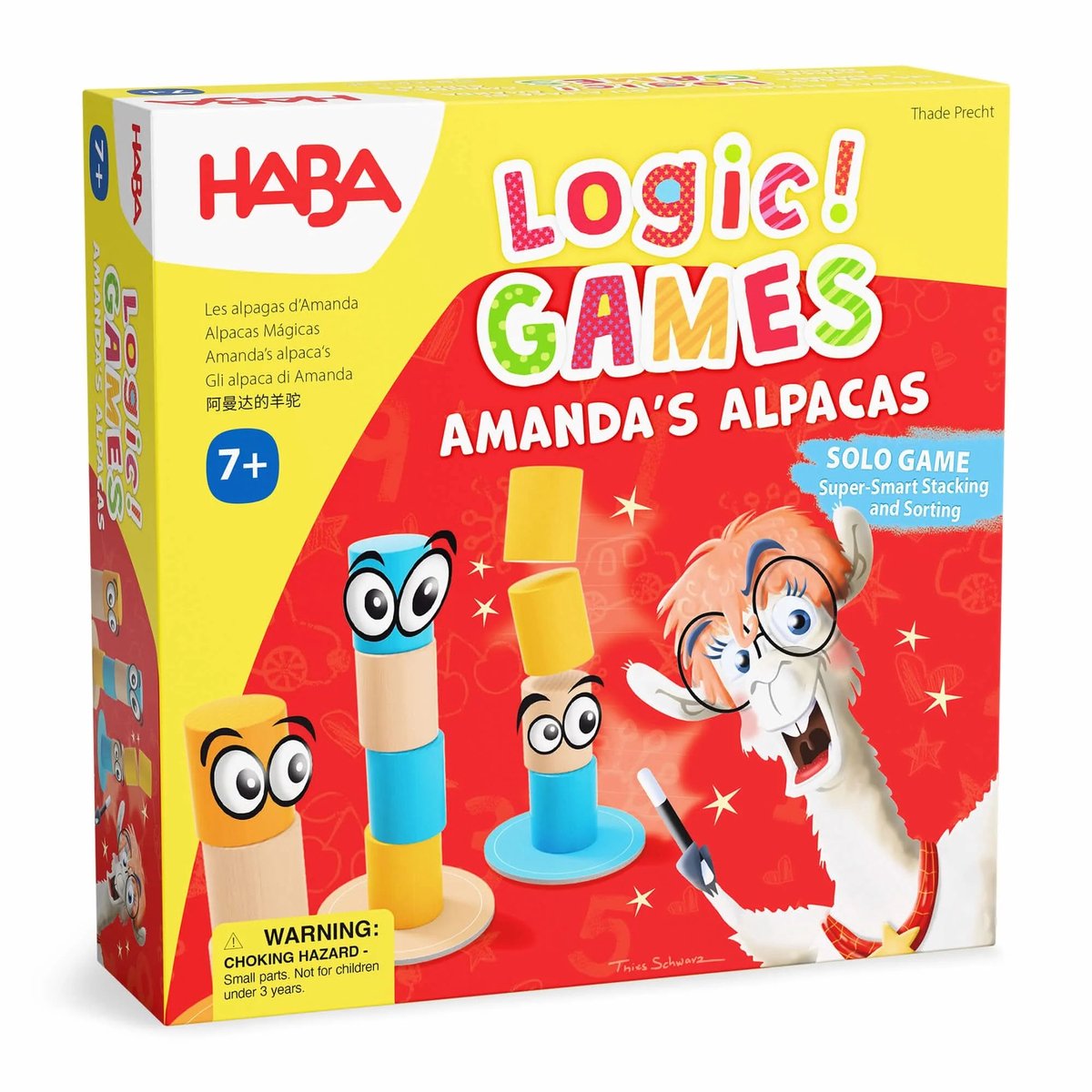 Haba Denkspiel Amandas Alpakas – anspruchsvolles Puzzlespiel für Kinder.