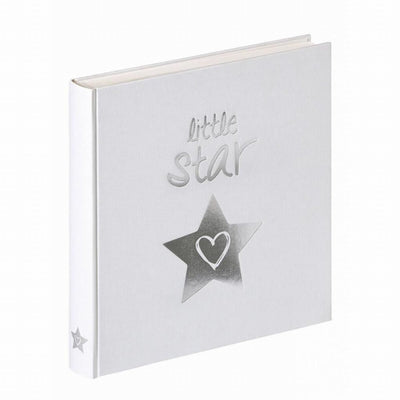 Walther uk-206 Little Star - Babyalbum - Größe 28x30,5 cm - weiß mit Silberfoliendruck