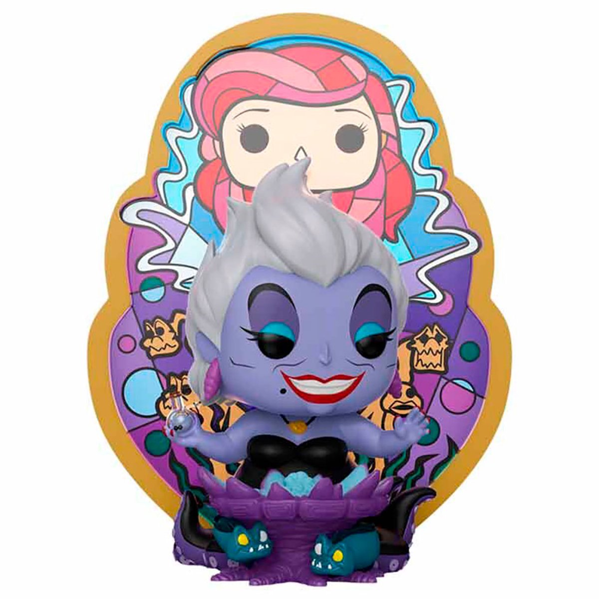 Kleine Meerjungfrau Ursula (Buntglas) (Pop! Deluxe) Vinylfigur 1638 Unisex Funko Pop! - mehrfarbig - Standard