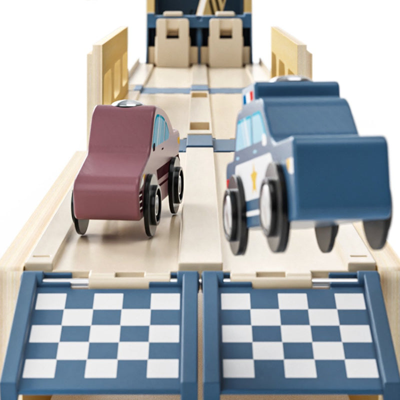 Topbright Autotransporter-Rennstrecke aus Holz