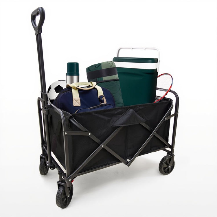 Stille. Outdoor Hush Outdoor Bollerwagen – faltbar – mit verstellbarer Deichsel – leicht – 120 kg Tragkraft