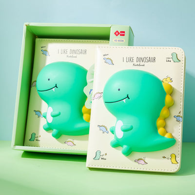 Lazy Stars – Mini-Notizbuch – Squishy-Dinosaurier – 1 Stück – 96 Blatt