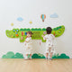 Vigatoys - Holz - Wandspielbrett - Krokodil Junior groß - Länge 180cm