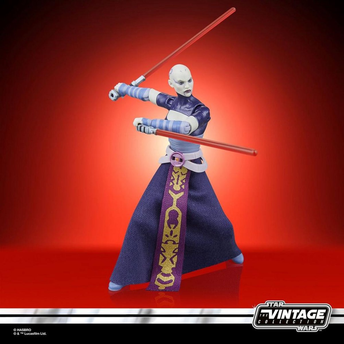 Star Wars Hasbro: The Clone Wars Vintage Collection Actionfigur Asajj Ventress 10 cm große Actionfigur