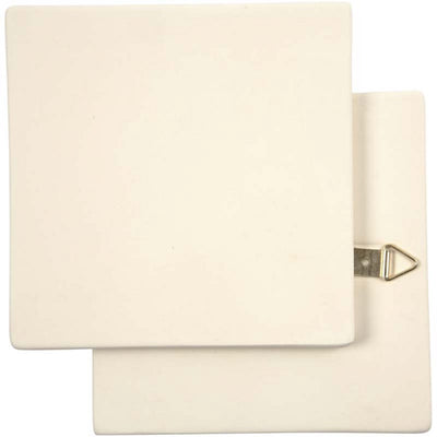 Creativ Company Kunstfliese, Größe 13x13 cm, Stärke 7 mm, weiß, 1 Stück
