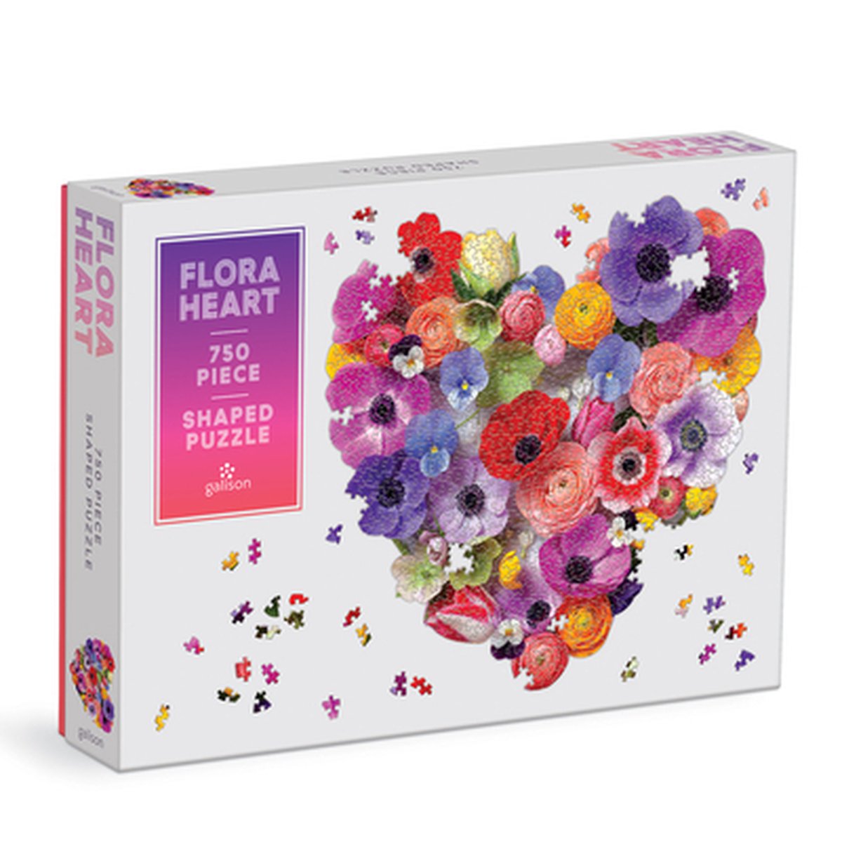 Flora-Herz-Puzzle mit 750 Teilen