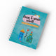 Harte Schritte hin und her Notebook