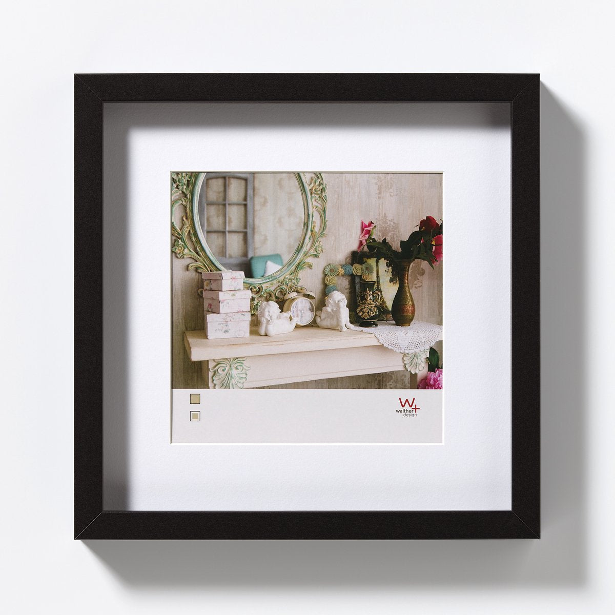 Walther Stockholm - MDF-Holzrahmen - Fotogröße 30x30 cm - Schwarz