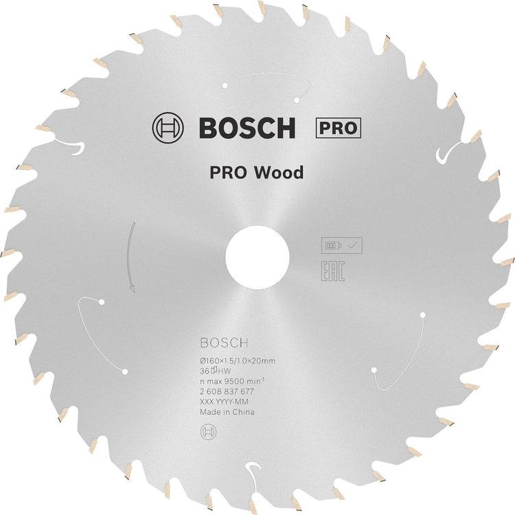 Bosch Pro Wood Akku-Sägeblatt für Kreissägen 160 x 1,5 x 20 mm - ...