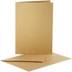 Creativ Company Perlmuttkarten und Umschläge, Kartengröße 10,5 x 15 cm, Umschlaggröße 11,5 x 16,5 cm, Gold, 10er-Set 1 Box