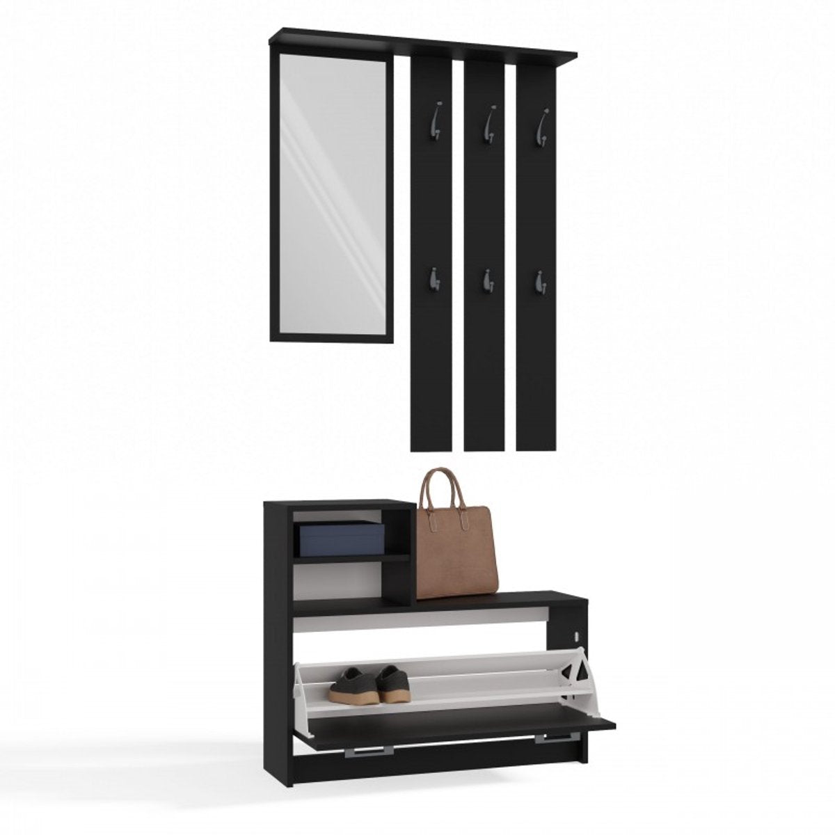 Top E-Shop Vera Kleiderschrank schwarz