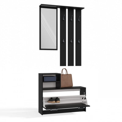 Top E-Shop Vera Kleiderschrank schwarz