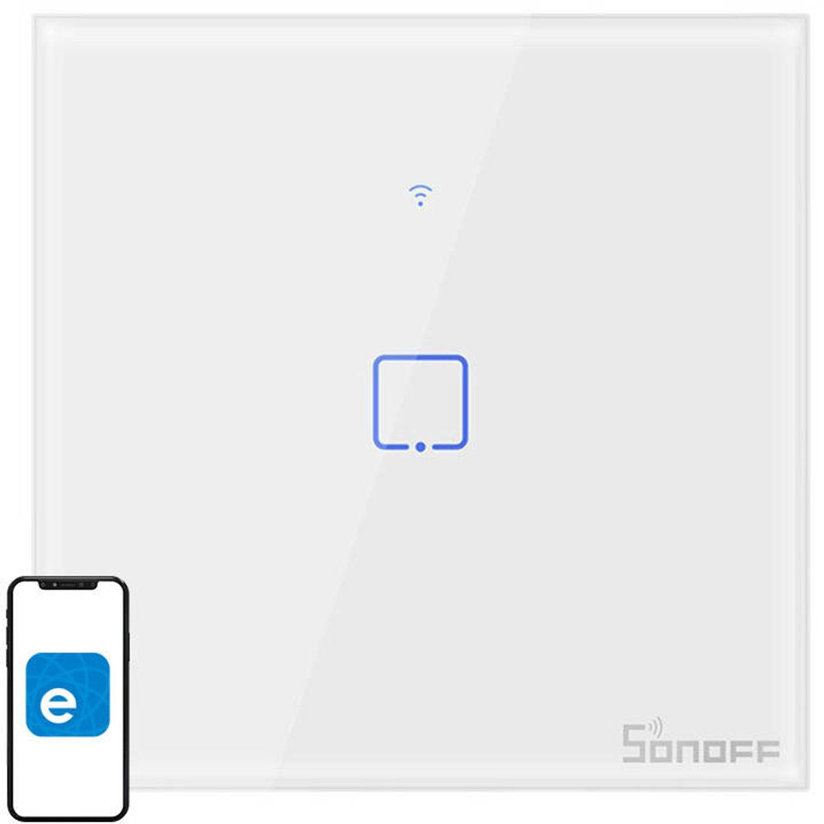 Sonoff Touch-Lichtschalter WiFi + RF 433 T1 EU TX (1 Kanal)